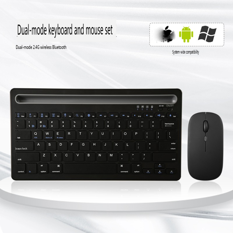 Bluetooth 2.4G ワイヤレスキーボードマウスコンボ Teclado Bluetooth ラップトップ PC IPad Macbook Android ノートブック Ipad キーボード用