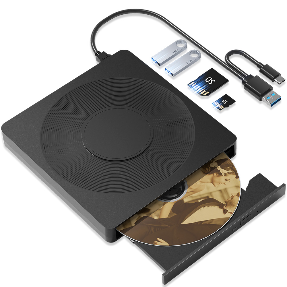 USB3.0 タイプ C CD DVD レコーダープレーヤーライター外部 DVD バーナー光学ドライブポータブルリーダーラップトップデスクトップノートブック