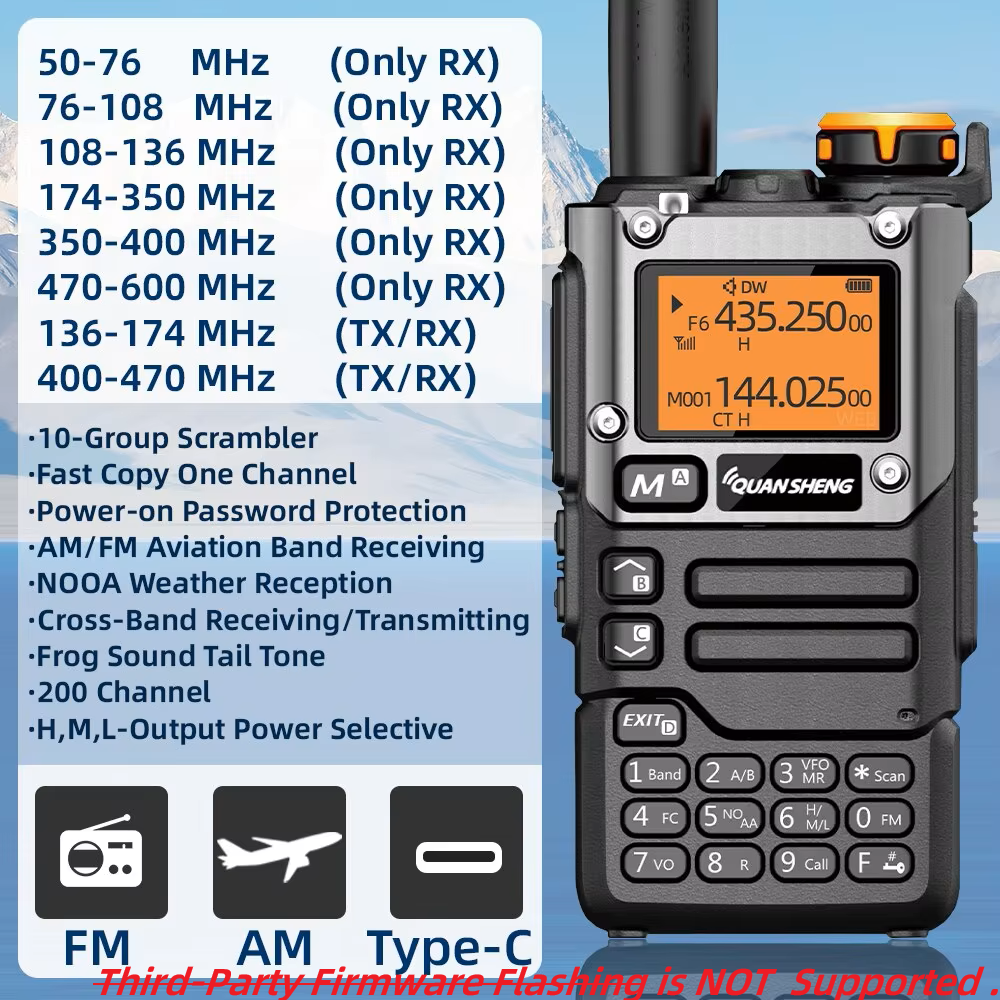 Quansheng UV K5 (8) トランシーバーポータブル Am Fm 双方向ラジオ整流子局アマチュアハムワイヤレスセット長距離受信機