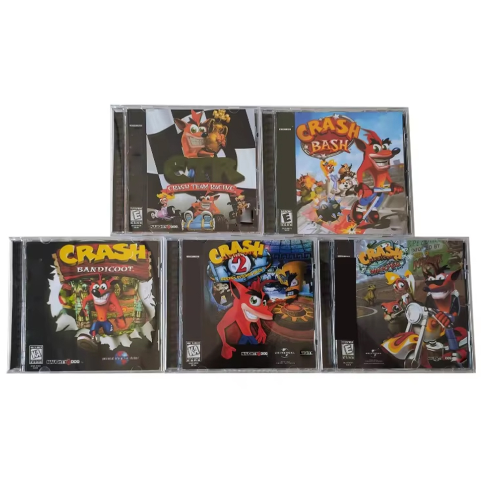 PS1 クラッシュ バンディクー シリーズ ディスク コピー ゲーム ロック解除コンソール Station1 レトロ光学ドライバー ビデオ ゲーム パーツ