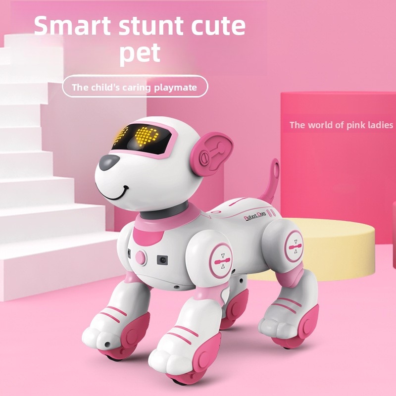 JJRCクロスボーダータッチインタラクティブ電動リモコンスタントロボット犬 - 子供用プログラム可能なスマート電子ペットおもちゃ
