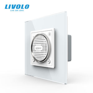 Livolo Speakers, British Standard 86mm x 86mm Glass Frame, White, Black, Gray, Gold, for Home Use