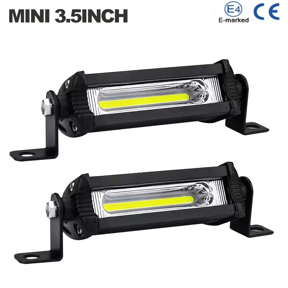 ミニ 3.5 インチ防水車のワークランプスポットライトコンボビームオフロード駆動 LED ライトバー COB アルミ合金ユニバーサル車のライト