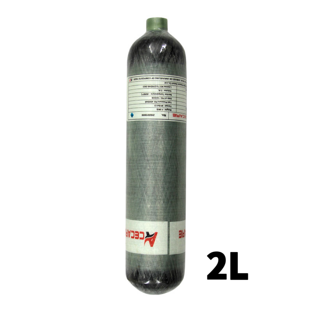 Acecare 4500Psi 300Bar 30Mpa 2L カーボンファイバーシリンダー HPA エアボトルミニスキューバダイビングタンク消防ダイビング M18 * 1.5