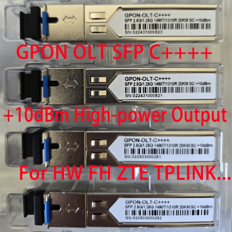1 個 10dBm GBIC GPON SFP OLT SFP トランシーバー C 20km SC コネクタ 2.5G/1.25G Pon モジュール