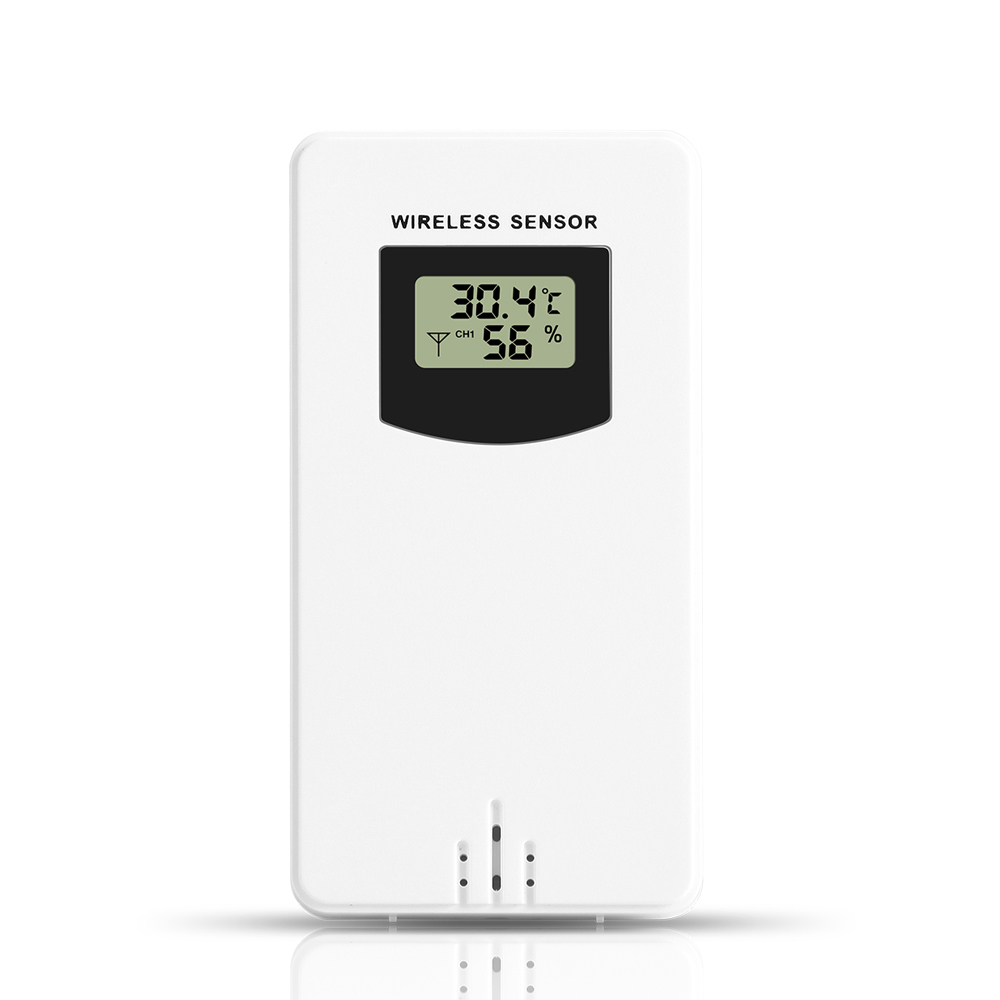 Fanju 温度湿度ワイヤレスセンサーメーター湿度計電子デジタル温度計屋内/屋外気象観測所で使用