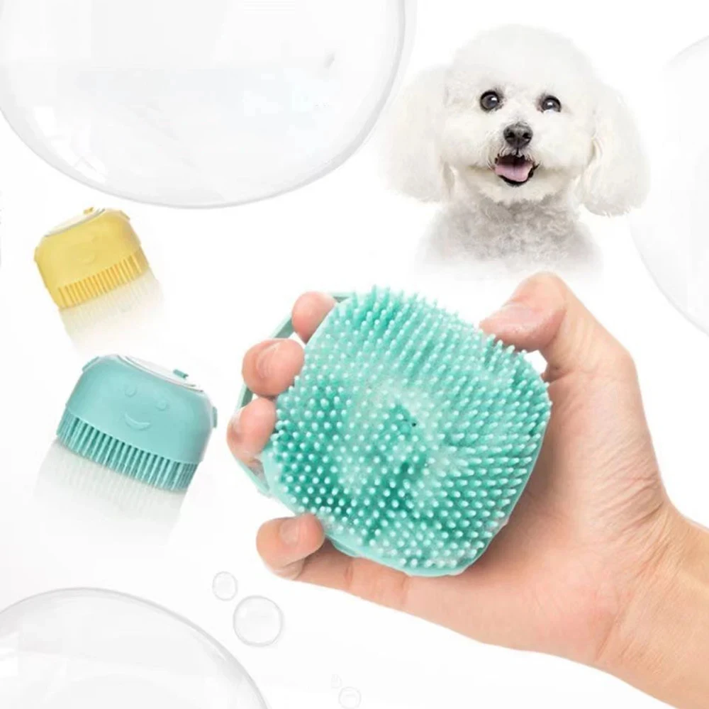 浴室子犬犬猫バスマッサージ手袋ブラシソフト安全シリコーンペットアクセサリー犬猫用犬櫛ツール