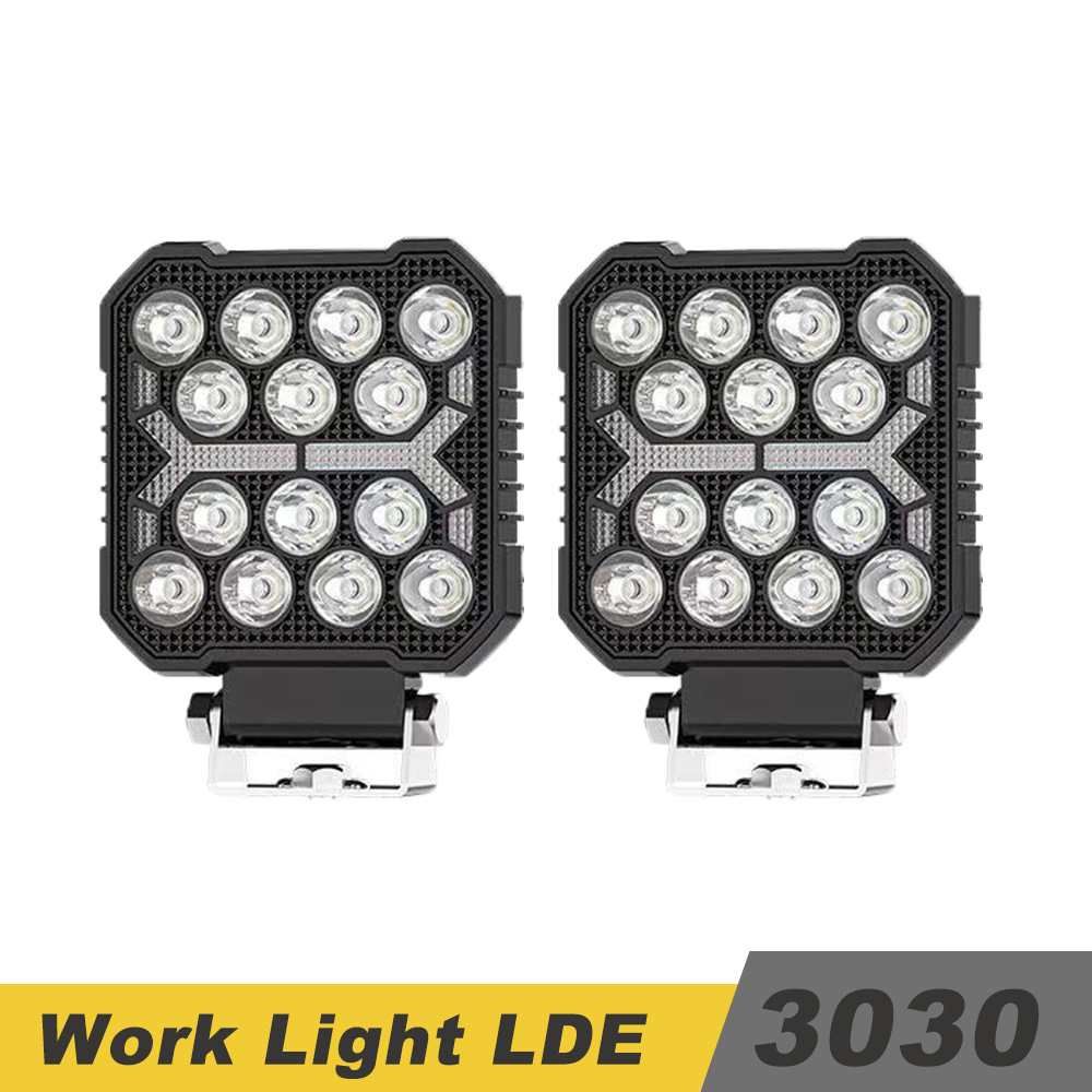 4 "作業 LED ヘッドライトライトオートフォグライト LED ライトバーラウンドフォグランプオートバイ車トラック SUV 12V 24V カーアクセサリー