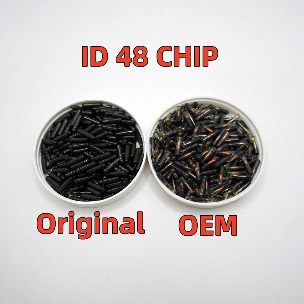 10/20/50 個オリジナル ID48 ロック解除自動チップ OEM/アフターマーケット ID 48 トランスポンダーチップ TP08 ガラスチップ車のキーチップ