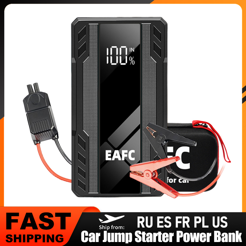 1000A 車のジャンプスターター電源銀行 12000mAh 12V ポータブル充電器始動装置緊急車のブースターバッテリースターターブースター