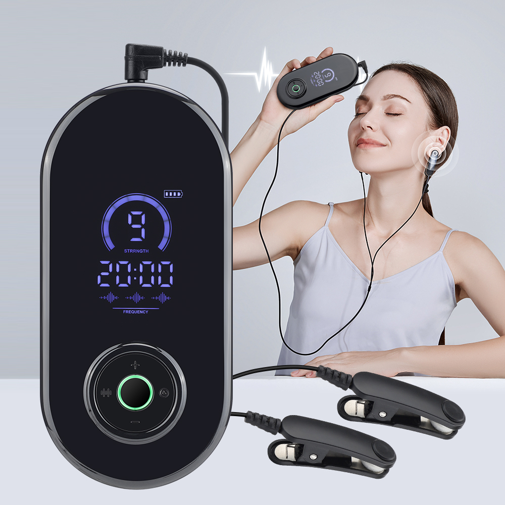 不眠症、不安、うつ病、片頭痛のための微小電流刺激 CES 睡眠補助装置 - より良い睡眠のための電気療法