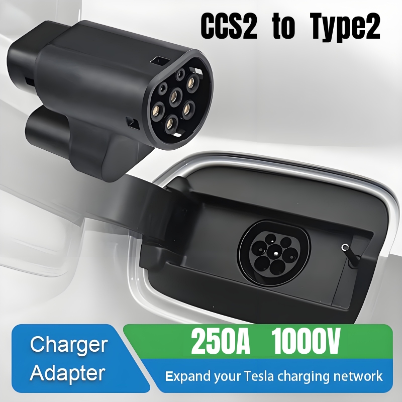 CCS2 - タイプ 2 テスラ EV 充電アダプター CCS コンボ 2 EV 充電コンバーター モデル S/X 電気自動車充電用