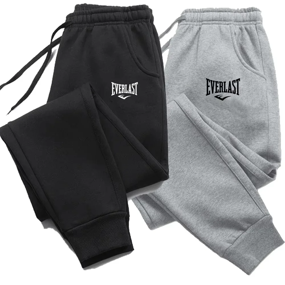 Everlast ブランド ジョガー メンズ ルーズ スポーツ パンツ スポーツ レジャー カラー パンツとポケット付き