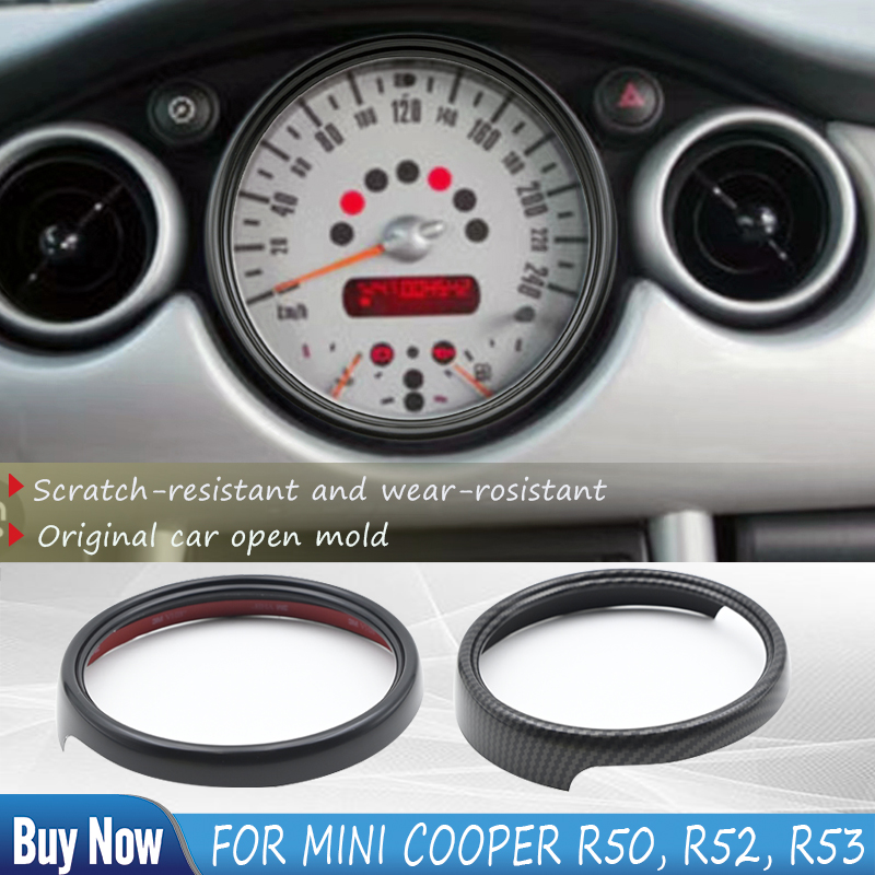 スピードメータートリムリングカバー装飾ステッカーミニクーパー R50 R52 R53 2001 2002 2003 2004 2005 2006 スタイリングカーアクセサリー