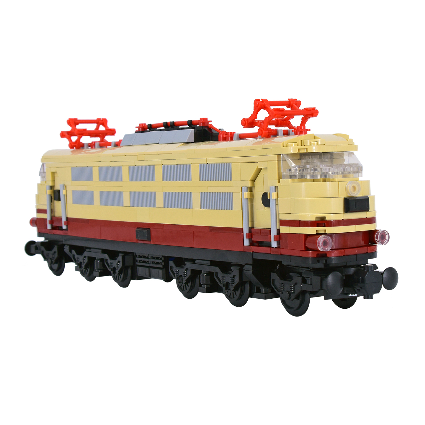 MOC シティクリエイティブアイデアトレインラインゴールド BR 103 ビルディングクラシックオートブロックレンガ組み立て DIY おもちゃ
