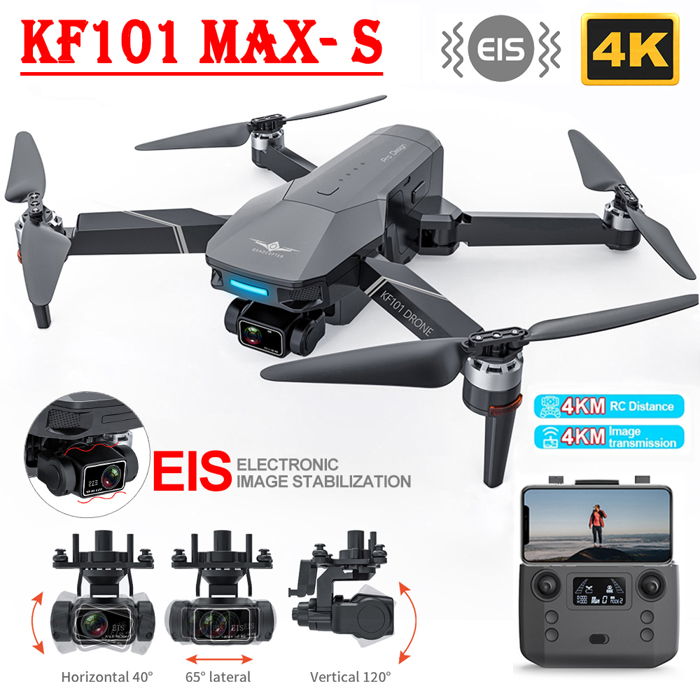 KF101 MAX-S / KF101 MAX1 GPS ドローン 4K カメラ 3 軸 EIS 防振ジンバル付きプロフェッショナル クアッドコプター ブラシレス WiFi FPV ドローン