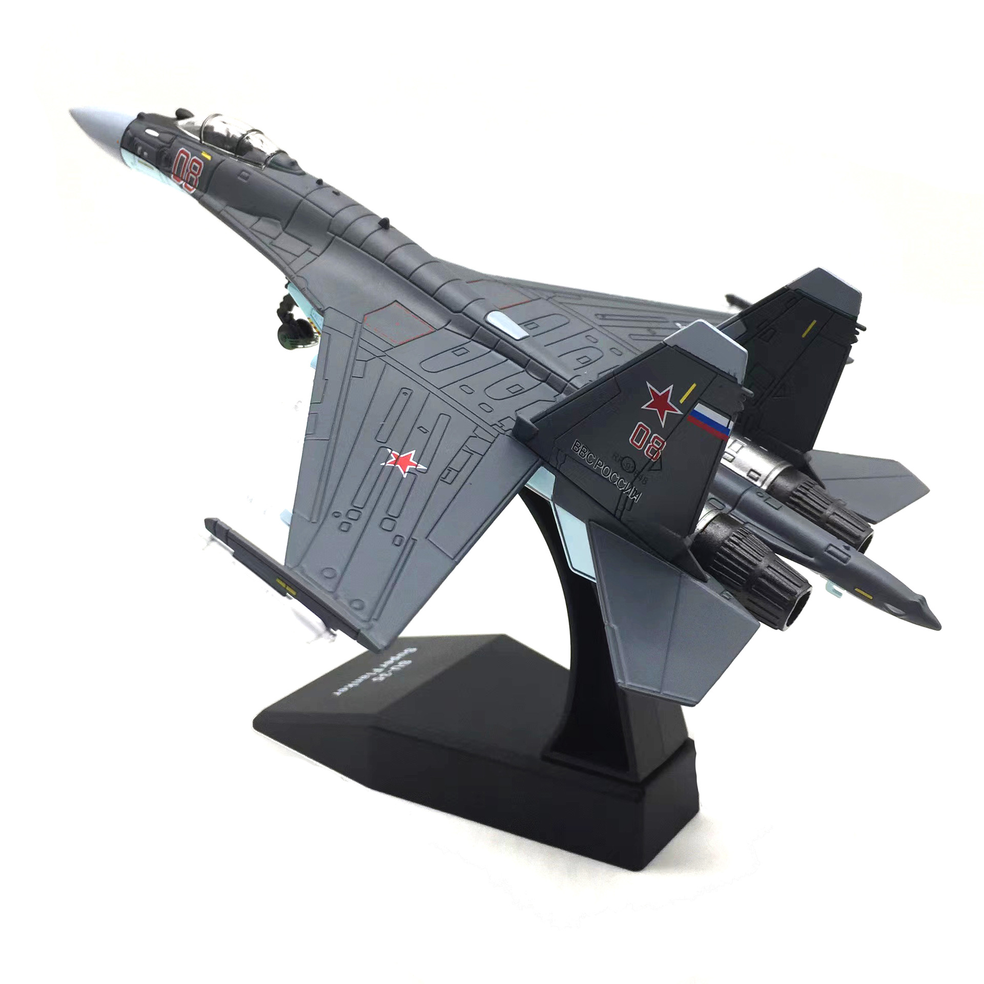 1/100 スケールロシア Su-35 戦闘機シミュレーションモデルミニチュア金属合金航空機グッズレプリカモデル