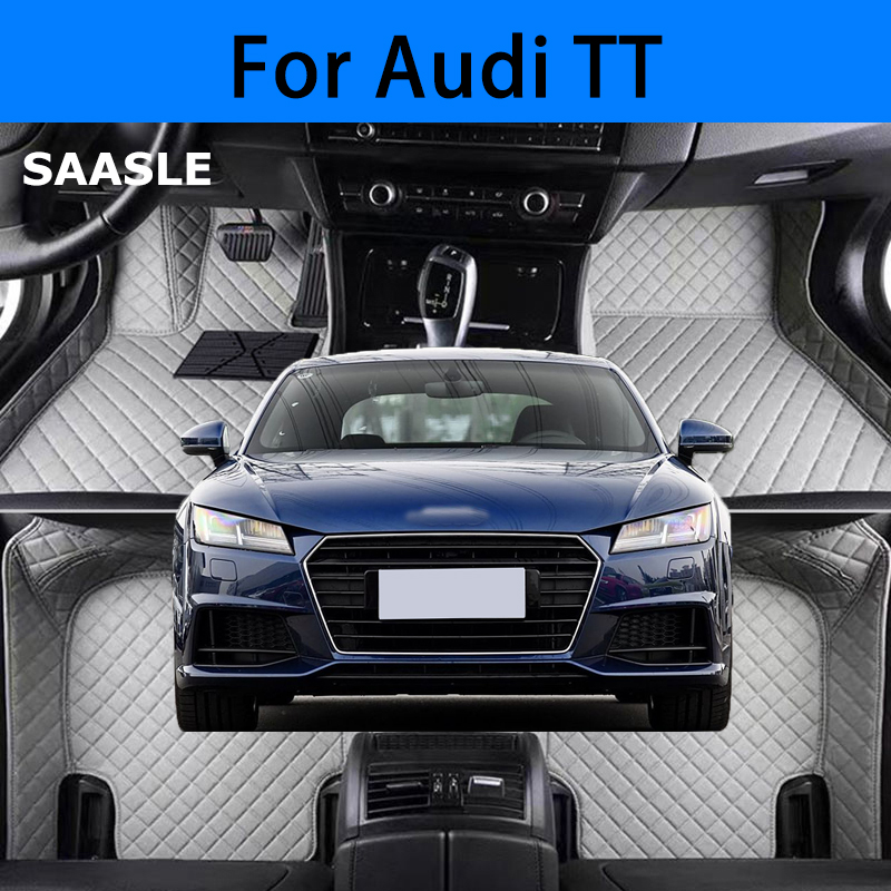 SAASLE カスタム車のフロアマットアウディ TT 2008-2021 年自動車カーペット Foot Coche アクセサリー