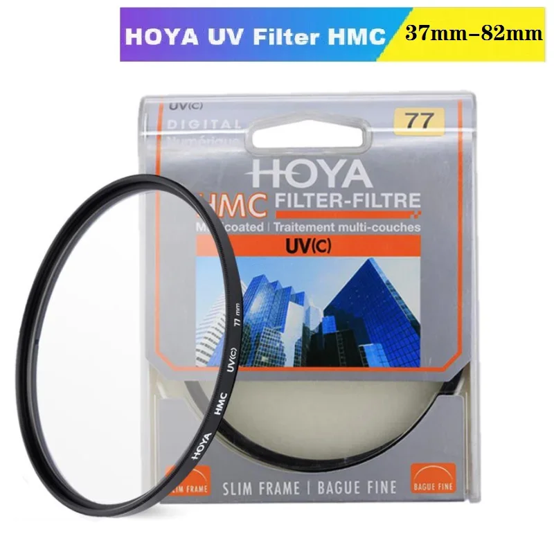 Hoya HMC UV(c) 37 40.5 43 46 49 52 55 58 62 67 72 77 82 ミリメートルレンズフィルタースリムフレームマルチコーティングアンチグレアおよびブルーライトフィルター