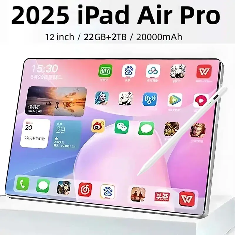 2025 新しい iPad Air Pro 最新グローバル初タブレット mi Android 15 Snapdragon 8Gen3 11 インチソフトライトスクリーン WiFi GPS 태블릿 PC