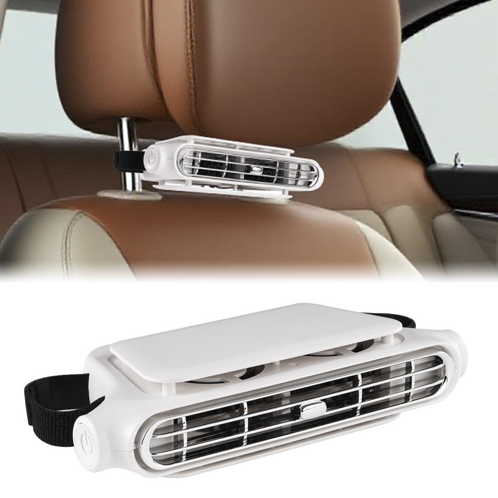 車内冷却ファンシート後部枕ブレードレスファン USB プラグ自動耐久性のある冷却ファン省エネ車のクールダウンアクセサリー