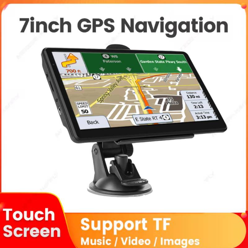 7 インチ HD 車タッチスクリーン GPS 256M 8G FM 最新ヨーロッパ南米米国中東世界地図トラック Sat Nav ナビゲーションサンシェード