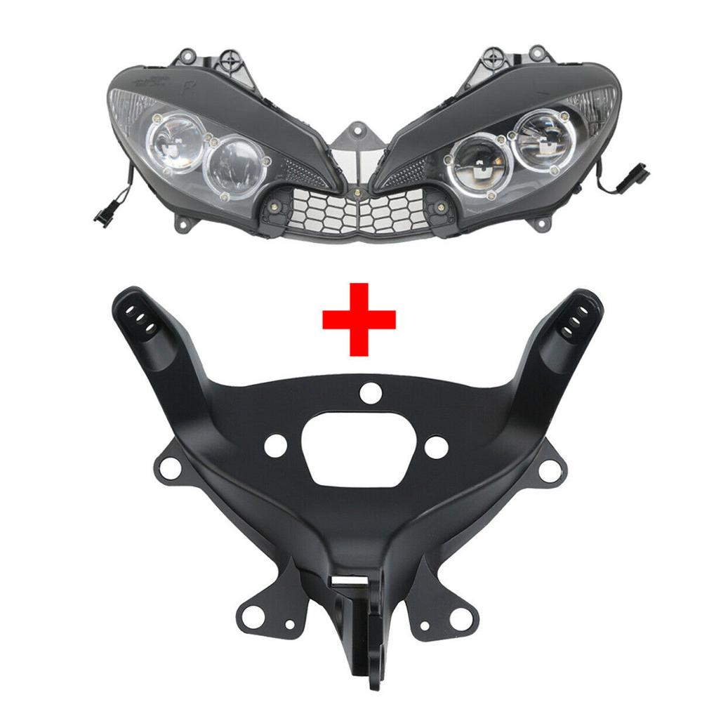 オートバイのフロントヘッドライトヘッドランプアッパーフェアリングステーブラケットヤマハ YZF R6 2003-2005 YZF R6S 2006-2009