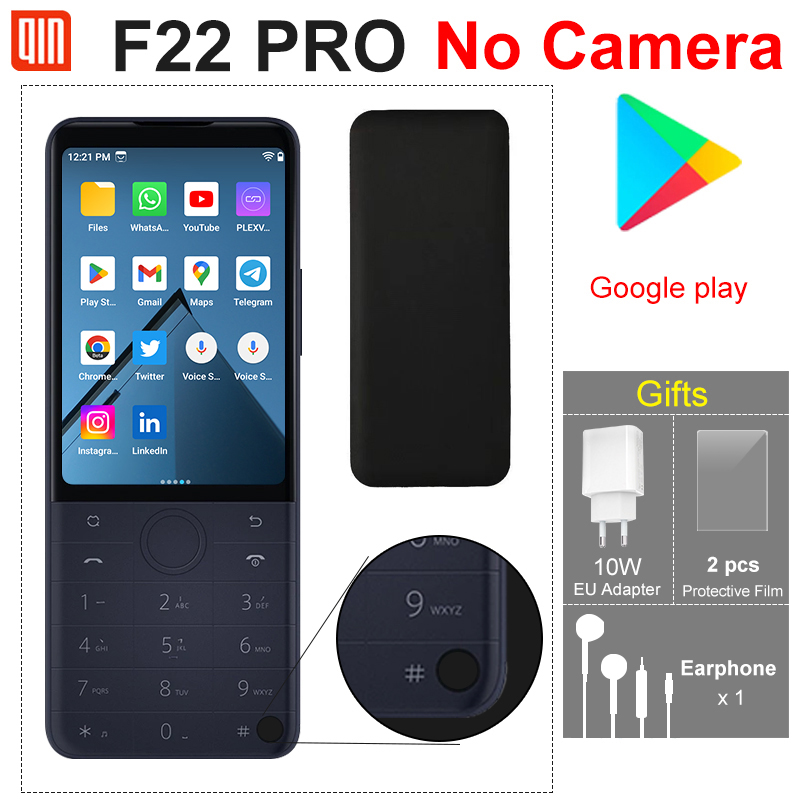 秦 F22 プロ Duoqin MTK Helio G85 Wifi 3.54 インチ 4 ギガバイト 64 ギガバイトオクタコア Bluetooth 5.0 タッチスクリーンカメラなし Play ストア電話