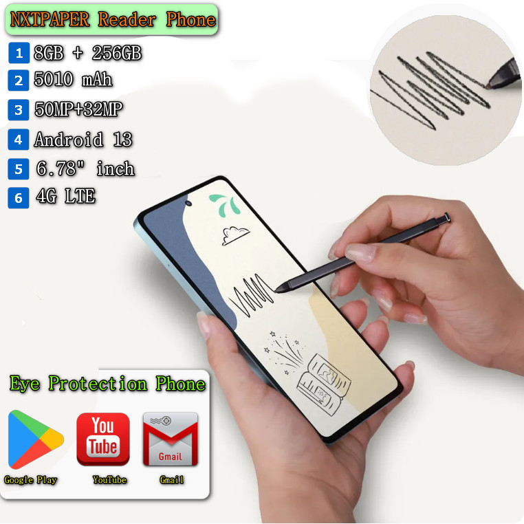 新しい到着 TCL 40 Nextpaper リーダー電話読書スマートフォン電子リーダー 5010 mAH