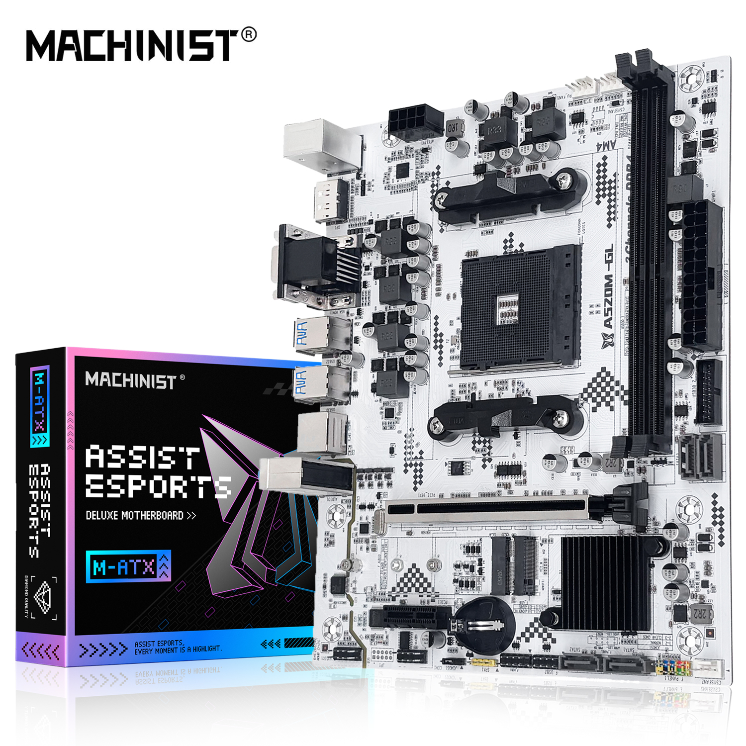MACHINIST AMD A520M-GL マザーボード サポート Ryzen CPU R3 R5 R7 5000