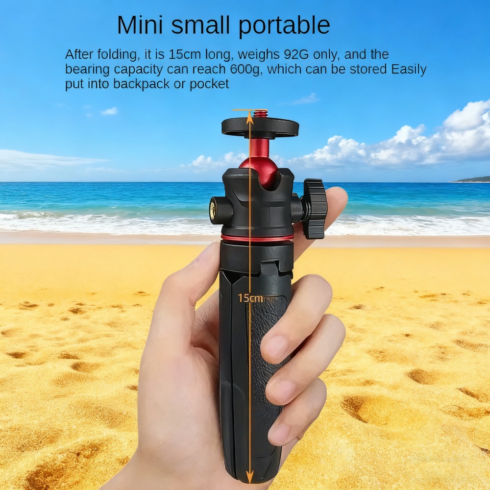 ミニデスクトップ自撮り棒三脚ハンドヘルドスマートフォンとカメラライブビデオブログ電話用ポータブル格納式スタンド