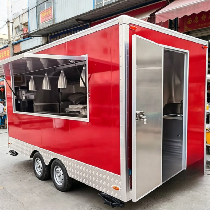 カスタマイズされた屋台 ファストフード トラック ピザ トラック アイスクリーム モバイル キオスク コーヒー トレーラー タコス売店 食品トレーラー