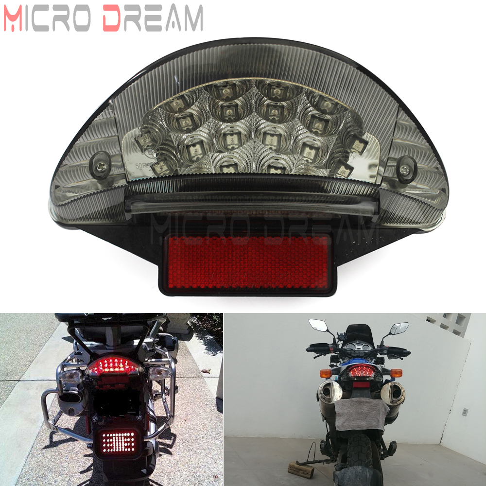 赤色 LED ナンバープレートライトオートバイテールライト Bmw F650 F650GS F650ST F800S F800ST R1200GS R1200GS アドベンチャー R1200 R