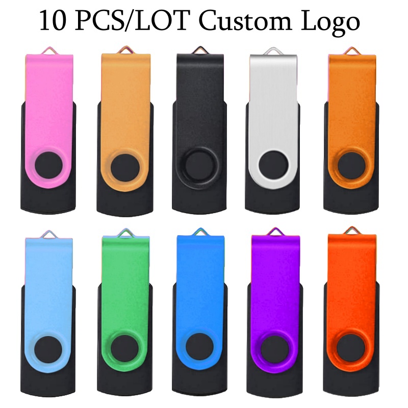 10 ピース/ロット USB 2.0 USB フラッシュドライブフラッシュメモリカード 32 ギガバイトのペンドライブ 64 ギガバイトの USB スティック 4 ギガバイト 8 ギガバイト 16 ギガバイトのメモリスティック U ディスク無料ロゴ