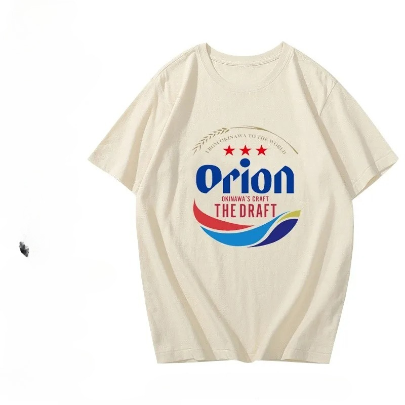 オリオン 半袖Tシャツ 沖縄ビールとのコラボデザイン 半袖シャツ ユースファッション 夏 抗菌