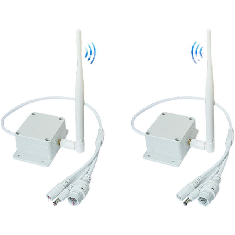 WIFI ブリッジ STA 有線 IP カメラ ワイヤレスビデオ伝送ソリューション PTZ コントロール CCTV ビデオ AP 送信側受信機 500M サポート 4 TX