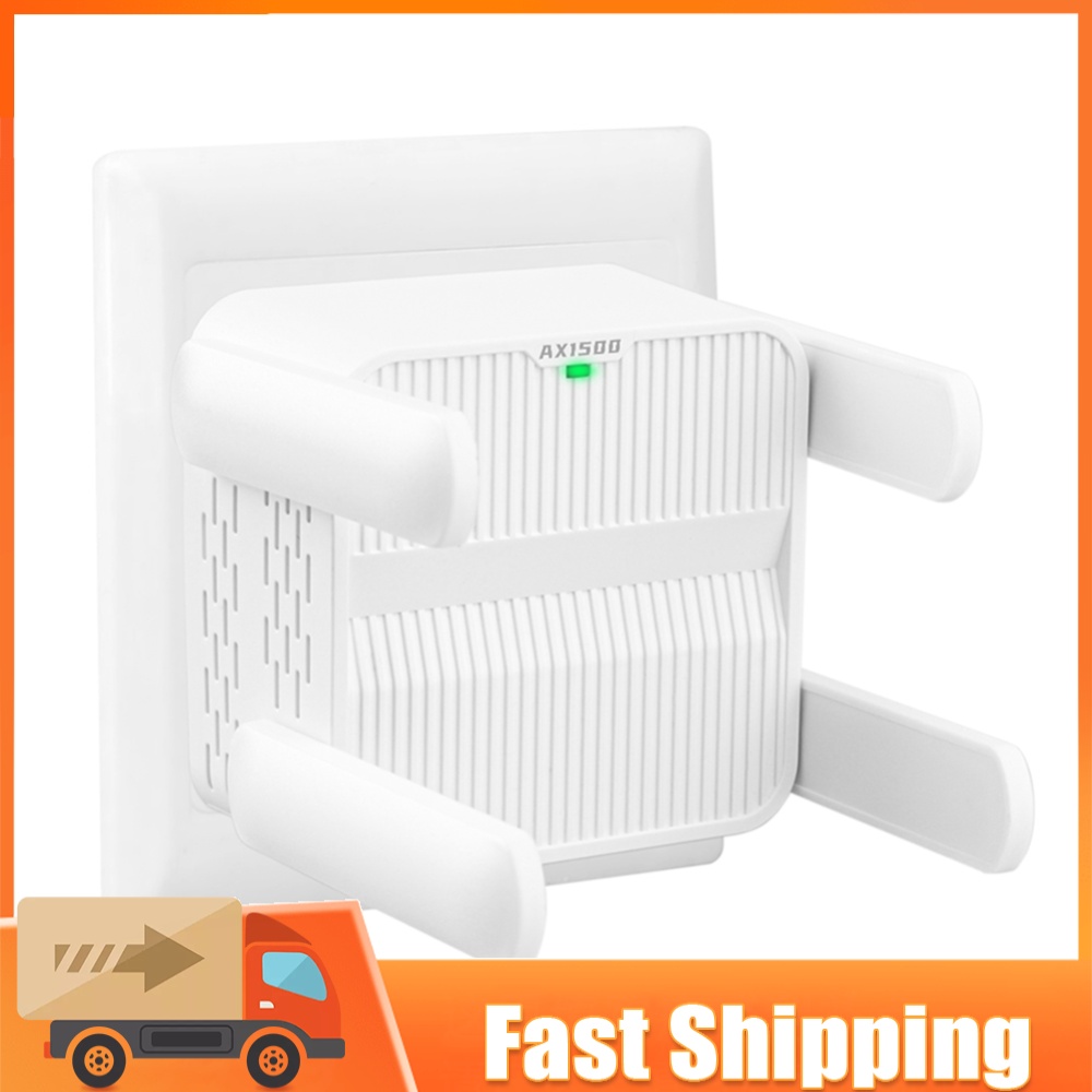 WiFi 6 リピーターエクステンダー 1500Mbps 信号ブースターアンプデュアルバンド 2.4G/5GHz WiFi 6 レンジエクステンダー家庭用イーサネットポート付き