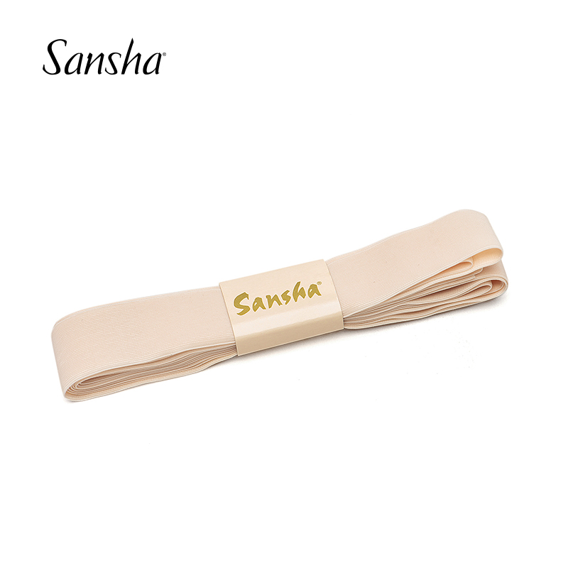 Sansha プロフェッショナル弾性バンド ストレッチ サテン バレエ リボン トウシューズ用 ピンク