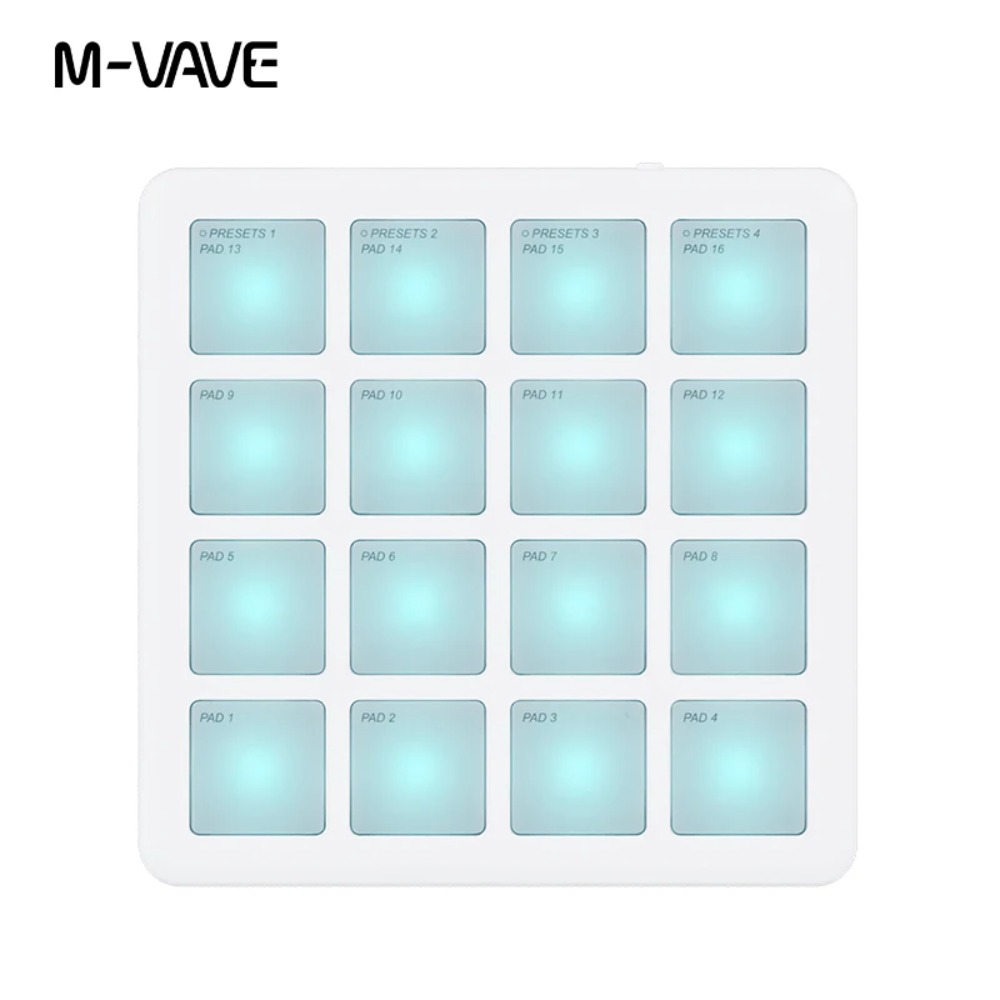 M-VAVE SMC-PAD ポケットパッドポータブルワイヤレス MIDI コントローラー 16 パッド適切なパーカッション DJ 音楽アレンジャーキーボードコントローラー