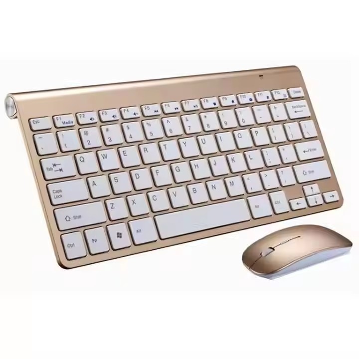 超薄型 2.4 グラム USB ワイヤレスミュートキーボードとミニマウスキットセット 1200 DPI 防水キーボードマウスセットラップトップデスクトップ用