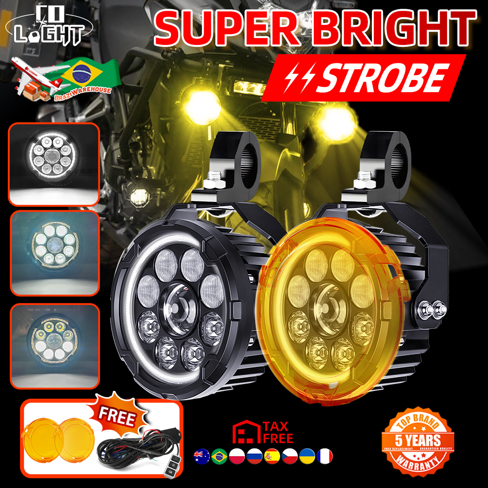CO LIGHT 新 5 "LED ワークライト高低ビーム DRL フォグランプストロボオフロード使用 BMW オートバイ SUV ATV UTV トラック車 10-80V