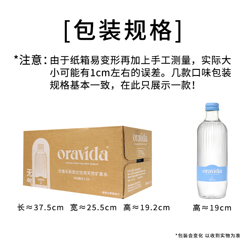 ランワイル ニュージーランド ナチュラル ミネラル ウォーター 360ml*24 ボトル 箱入り ホテルや会議用の飲料水