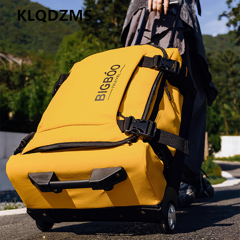 KLQDZMS 20 インチスーツケースオックスフォード布搭乗ボックス 24 "28" 大容量トロリーバッグ学生旅行バッグユニバーサル荷物