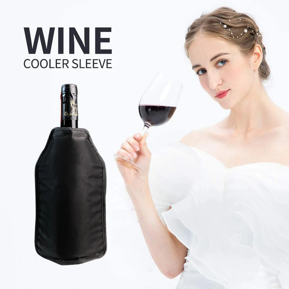 Reusable Wine Ice Bags Beer Cooler Champagne Holder Bag Long Time Ice Cooling Wine Cooler Sleeve Storage Bag for Party Camping
