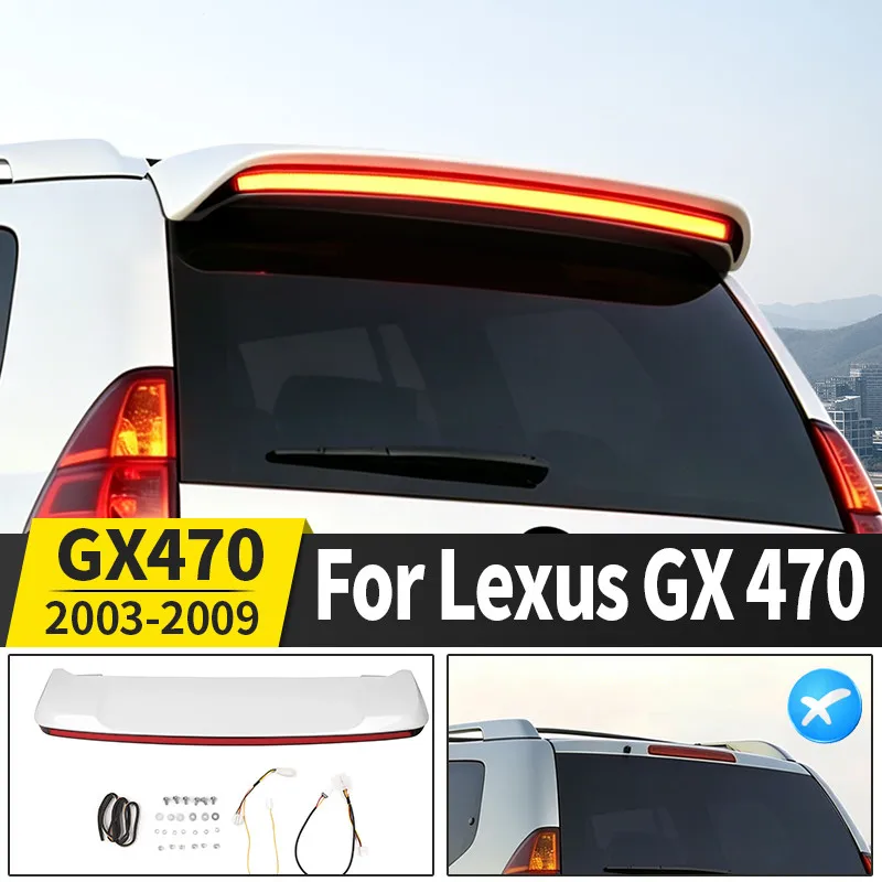 2003 2009 レクサス GX470 LED リアスポイラー外装装飾空力抵抗低減カーアクセサリー車体チューニング部品