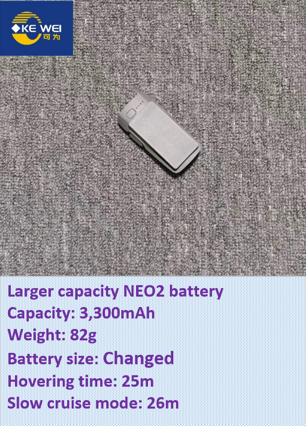 DJI NEO2 ドローン用の再装着された大容量バッテリー 3300mAh