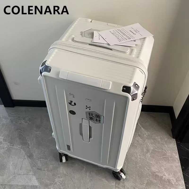 COLENARA 高品質スーツケース 大容量 ABS PC トロリーケース 家族旅行の必需品 レディース キャスター付き ローリング荷物