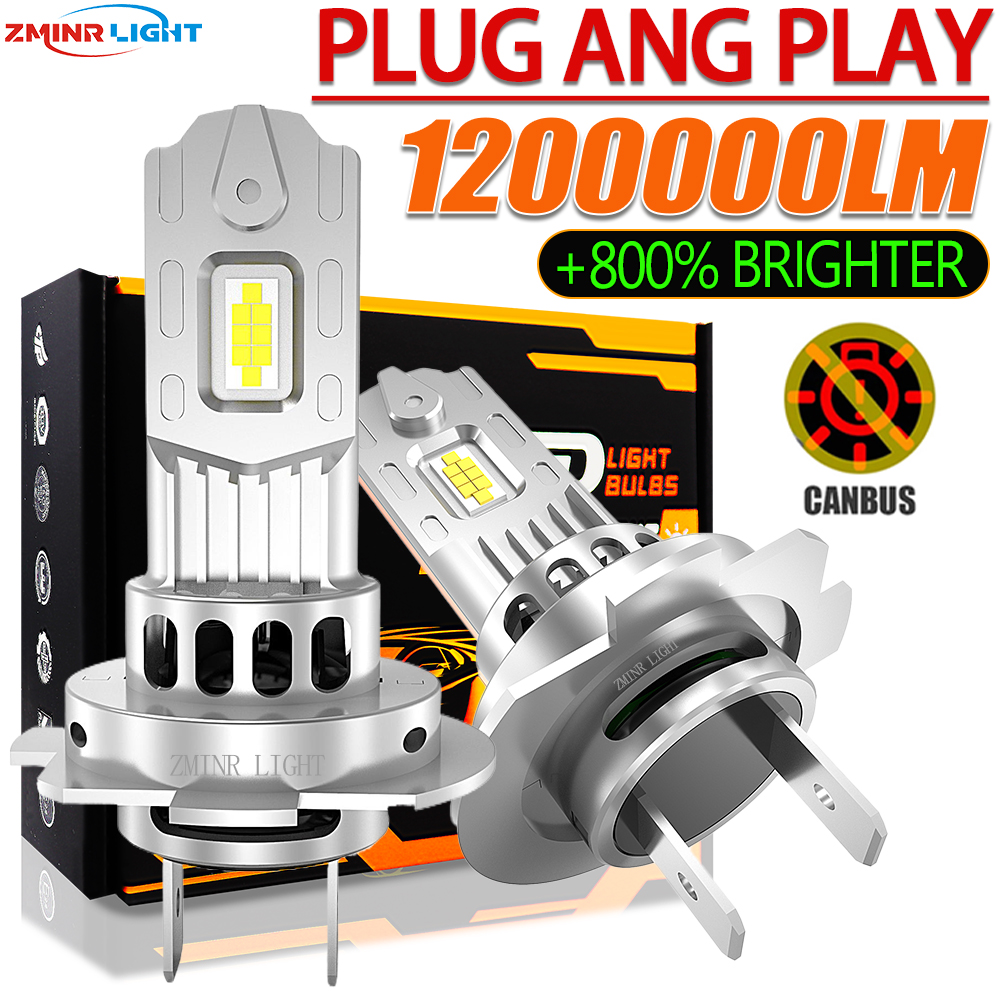 H7 LED 電球 H4 ヘッドライト車 CANBUS 1500 ワットハイパワーオートライト 6500 K ミニワイヤレスターボファン自動車 LED ヘッドランプ 12V