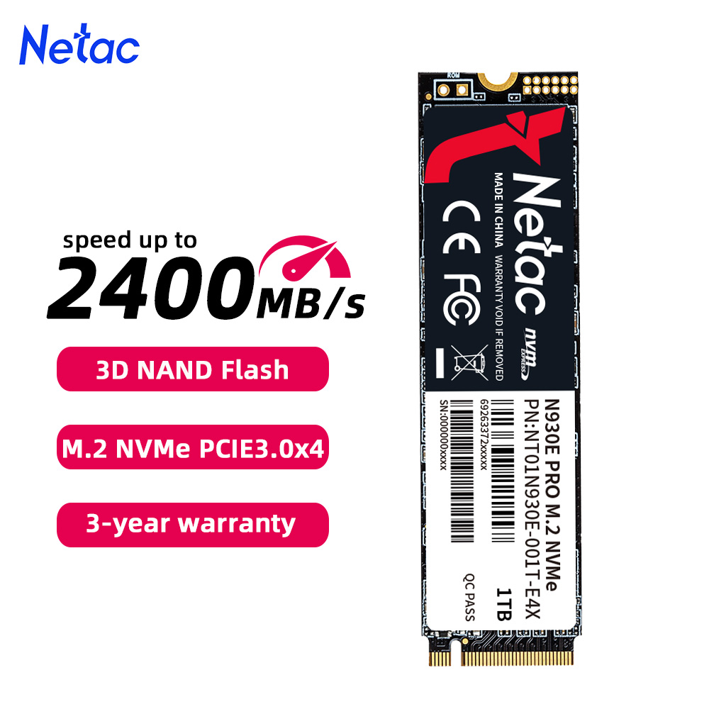 Netac NVMe SSD 1TB M.2 SSD 512GB 256GB 128GB M.2 2280 PCIE3.0x4 内蔵ソリッドステートディスクハードドライブ HDD ラップトップデスクトップ用
