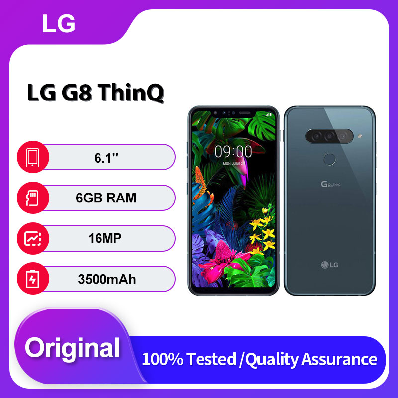オリジナルロック解除 LG G8 ThinQ G820N/G820UM 128 ギガバイト 6 ギガバイト RAM 4 グラム顔 ID 3500 mAh 携帯電話